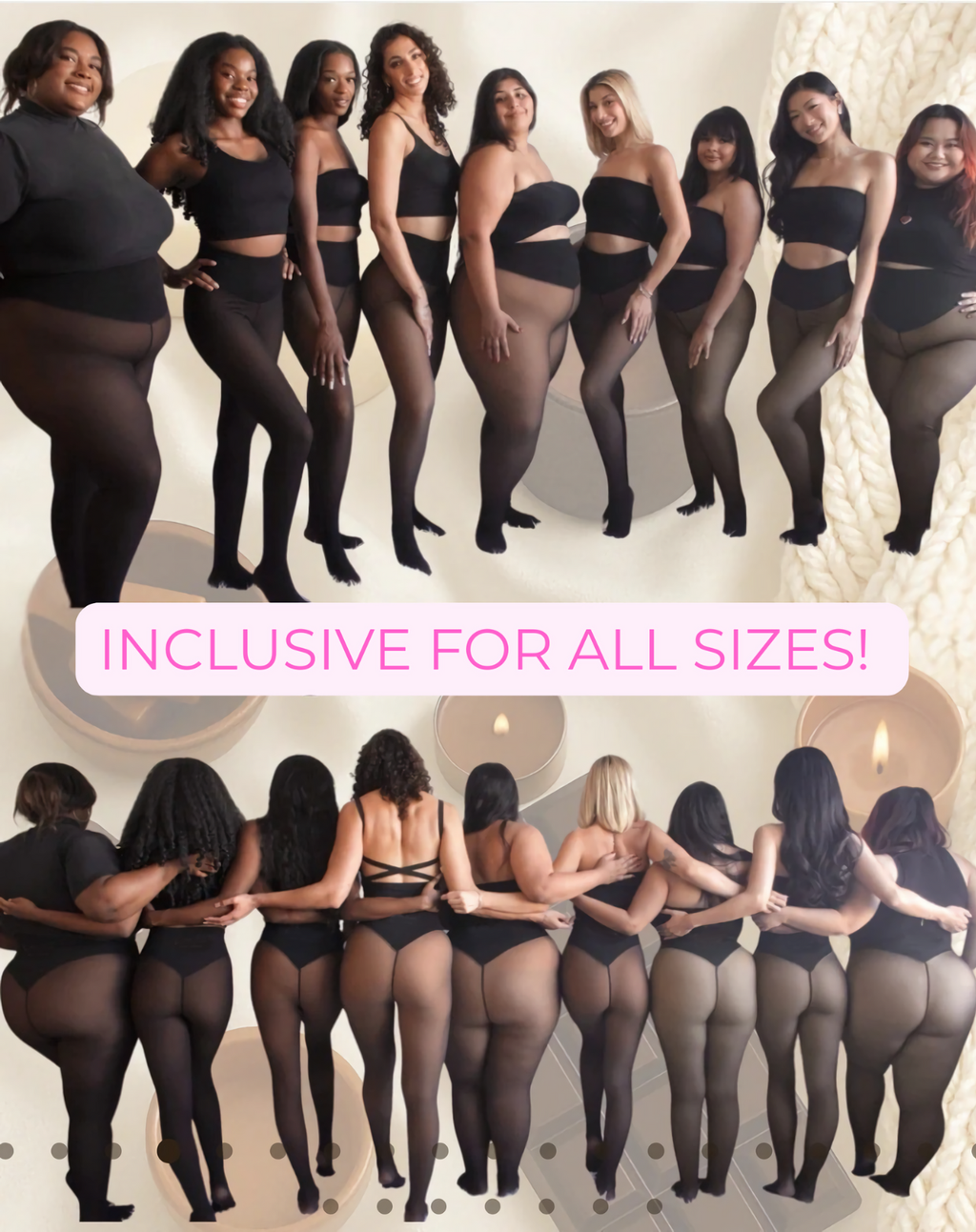 THE GLOW UP | TIK TOK VIRAL MAGIC LEGGINGS WITH COMPRESSION BAND & ONE SEAM